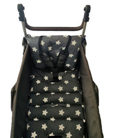 Bollerwagenmatte - passend für Bebepram S7 und Zertifiziert nach Öko-Tex Standard 100 (Babystandard) (Sitzkissen, Einlage, Matte für Bollerwagen)